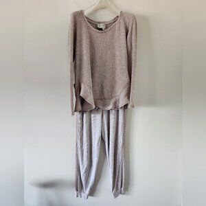 Cozy Pink Knit Lounge Set